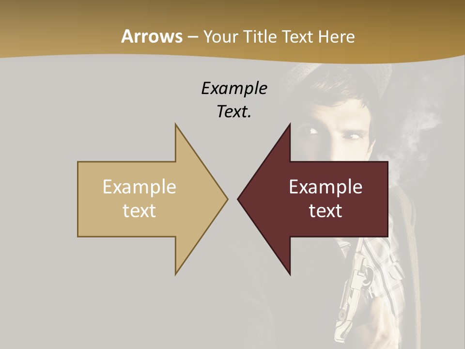 Holding Man Hitman PowerPoint Template