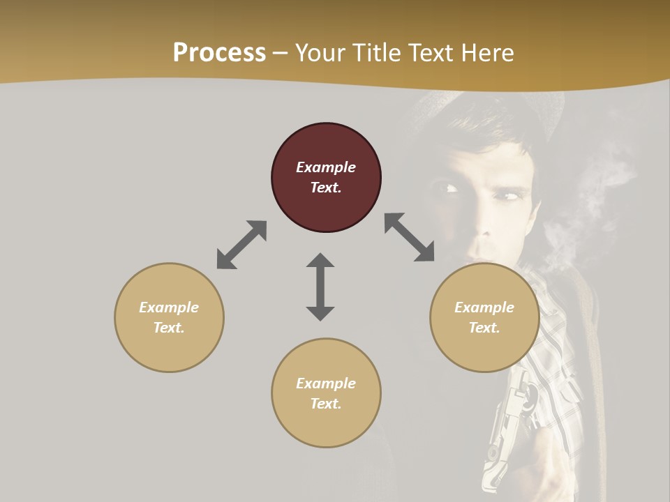 Holding Man Hitman PowerPoint Template
