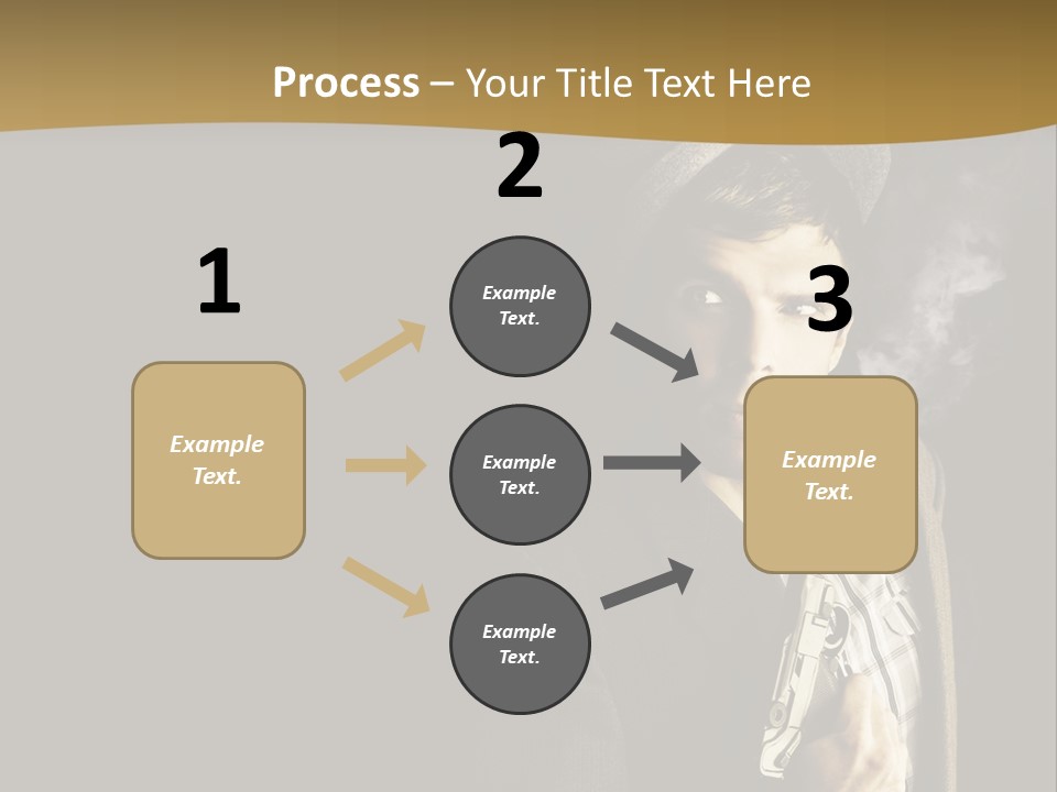 Holding Man Hitman PowerPoint Template