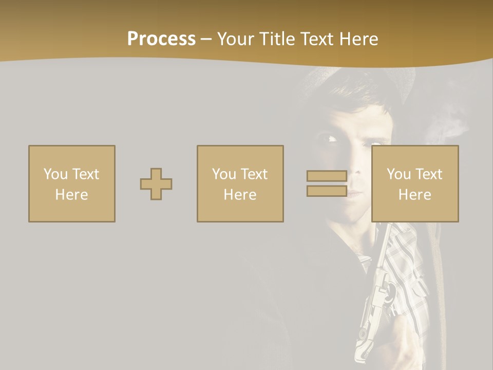 Holding Man Hitman PowerPoint Template