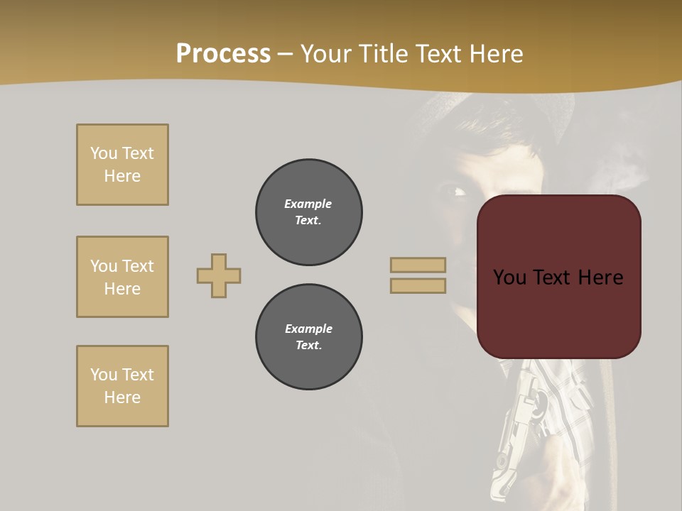 Holding Man Hitman PowerPoint Template