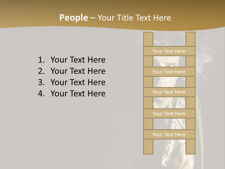 Holding Man Hitman PowerPoint Template