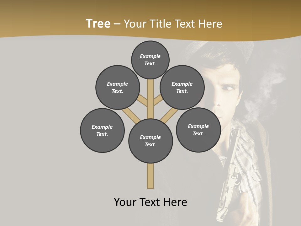 Holding Man Hitman PowerPoint Template