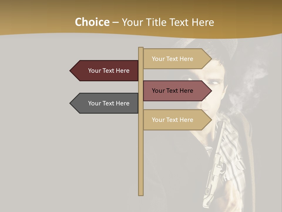 Holding Man Hitman PowerPoint Template