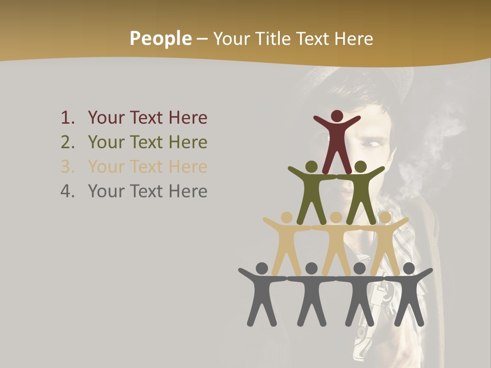 Holding Man Hitman PowerPoint Template