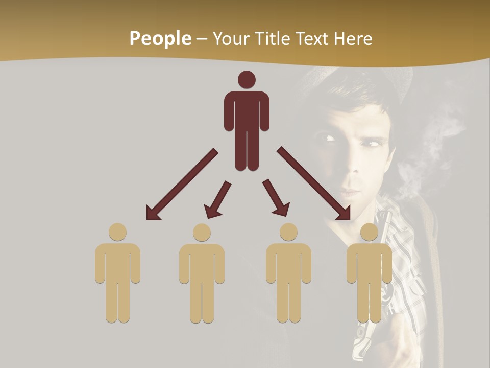 Holding Man Hitman PowerPoint Template