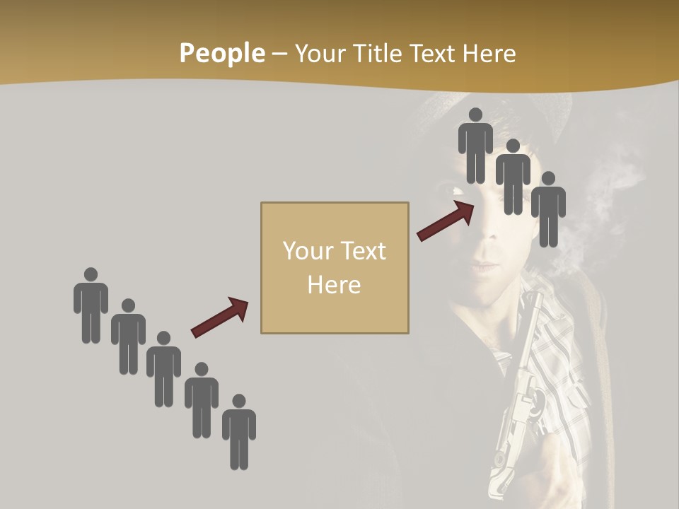 Holding Man Hitman PowerPoint Template