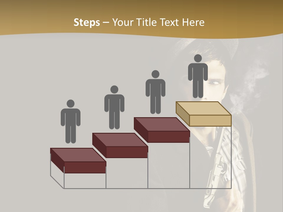 Holding Man Hitman PowerPoint Template