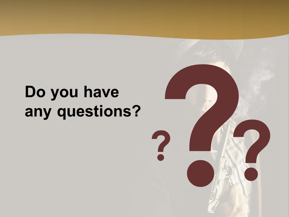 Holding Man Hitman PowerPoint Template