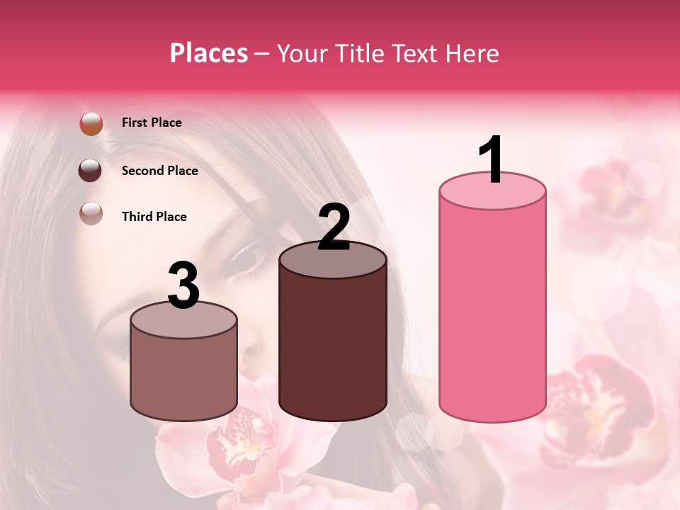 Beautiful Beauty Teenager PowerPoint Template