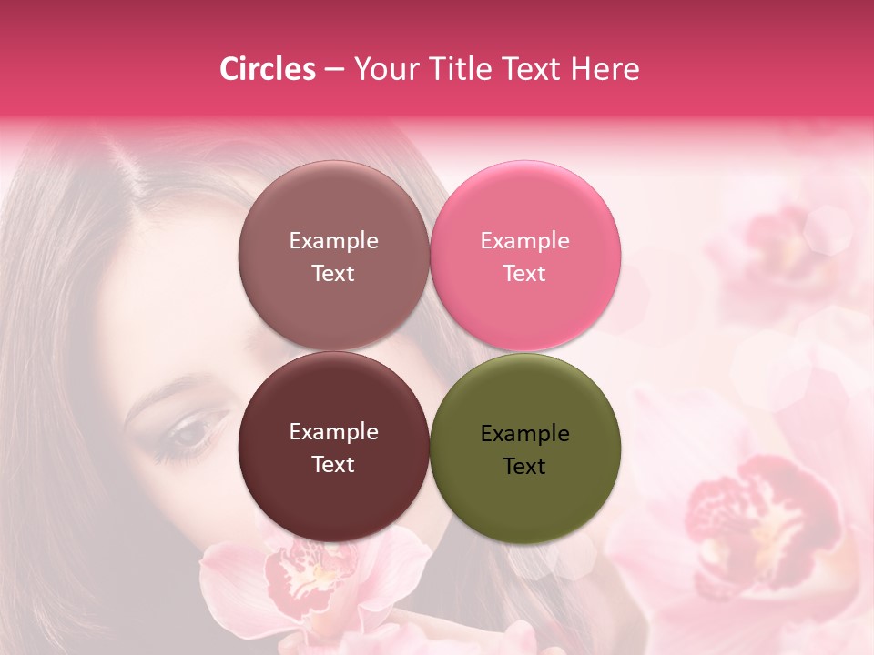Beautiful Beauty Teenager PowerPoint Template