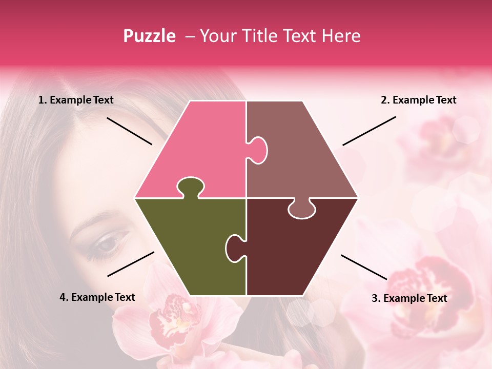 Beautiful Beauty Teenager PowerPoint Template