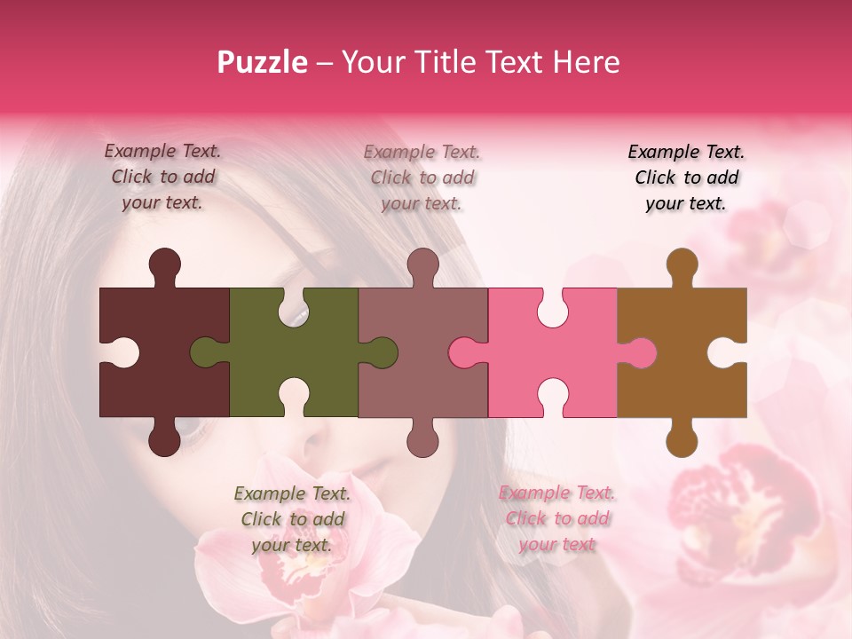 Beautiful Beauty Teenager PowerPoint Template