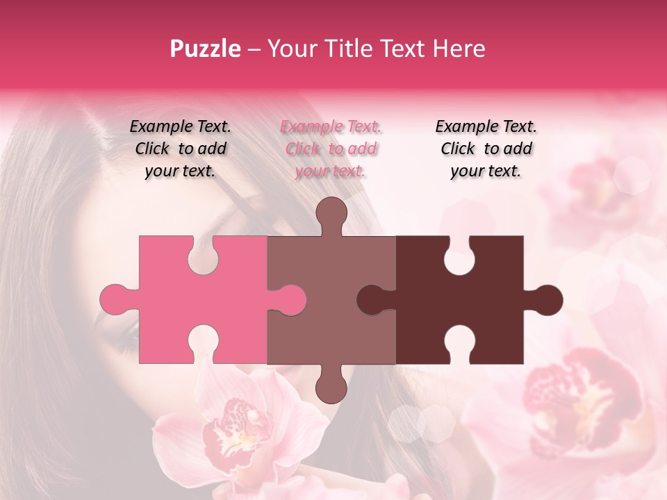 Beautiful Beauty Teenager PowerPoint Template