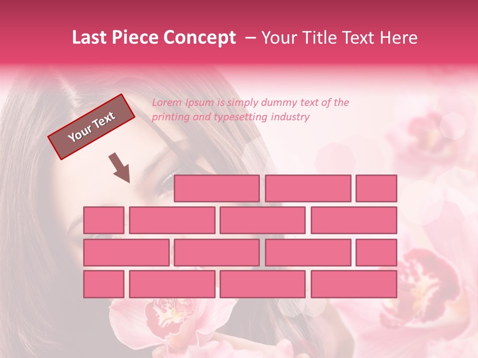 Beautiful Beauty Teenager PowerPoint Template