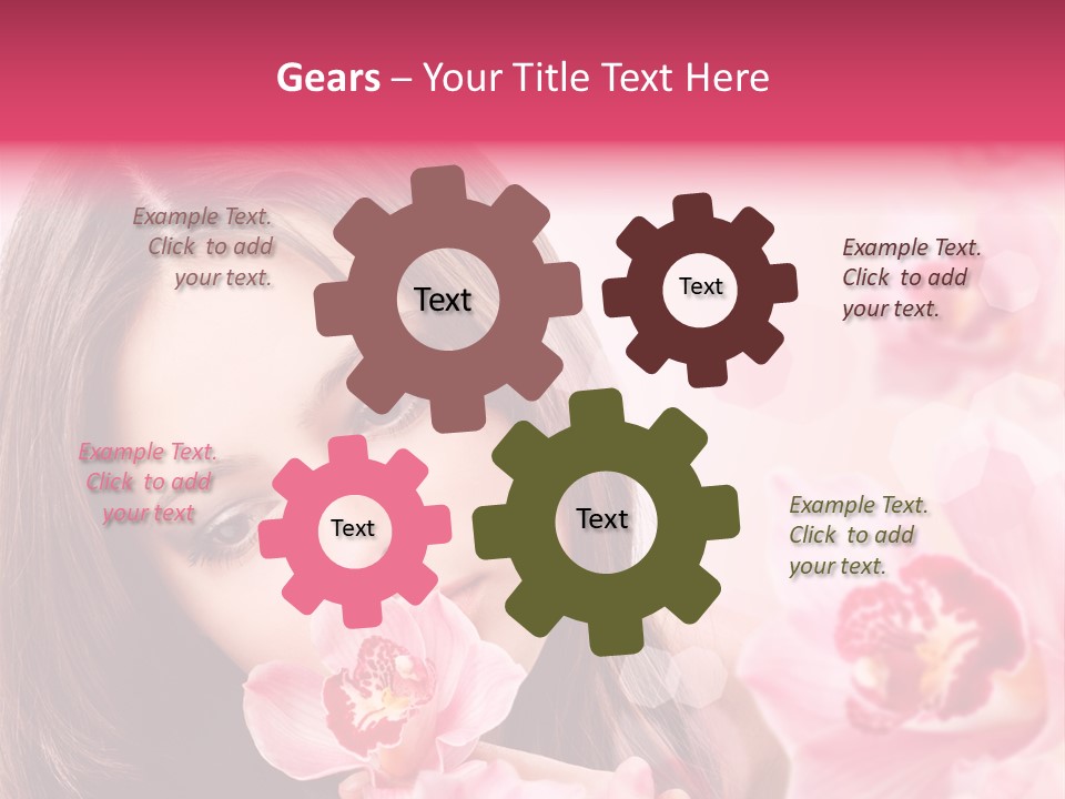 Beautiful Beauty Teenager PowerPoint Template