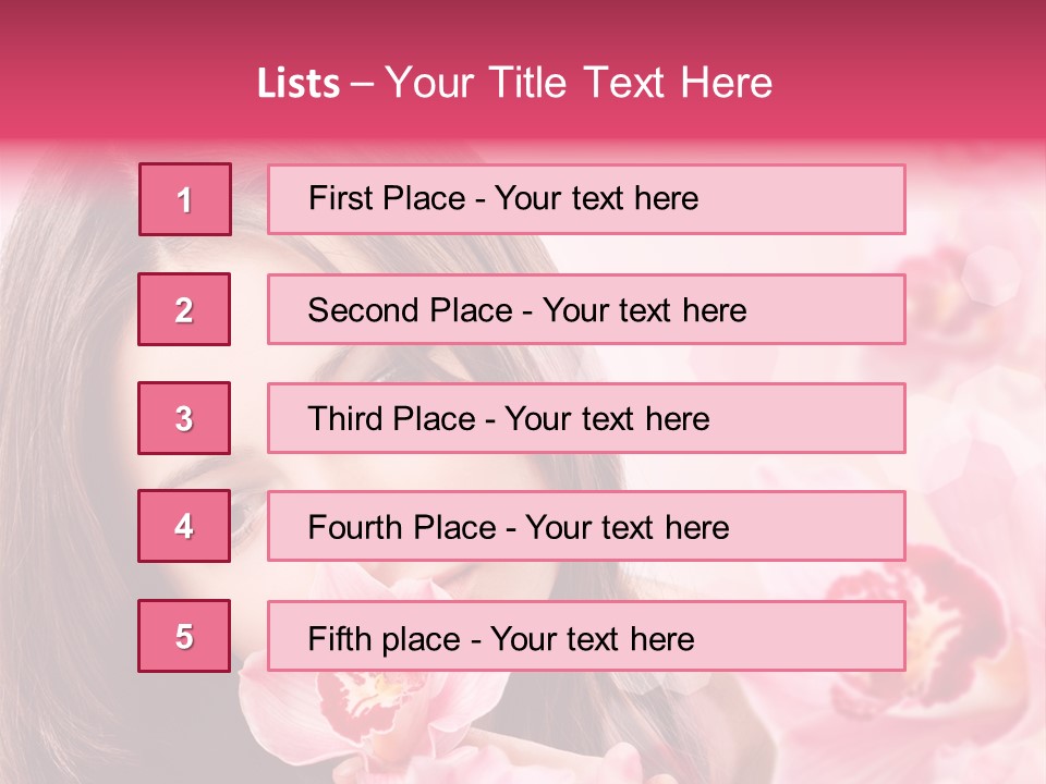 Beautiful Beauty Teenager PowerPoint Template