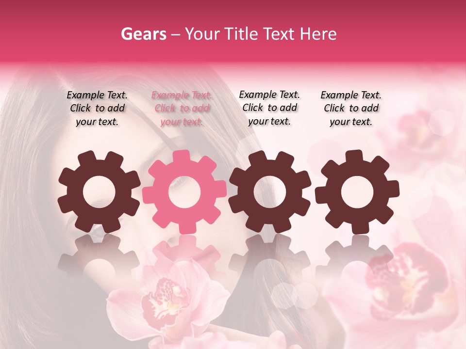 Beautiful Beauty Teenager PowerPoint Template