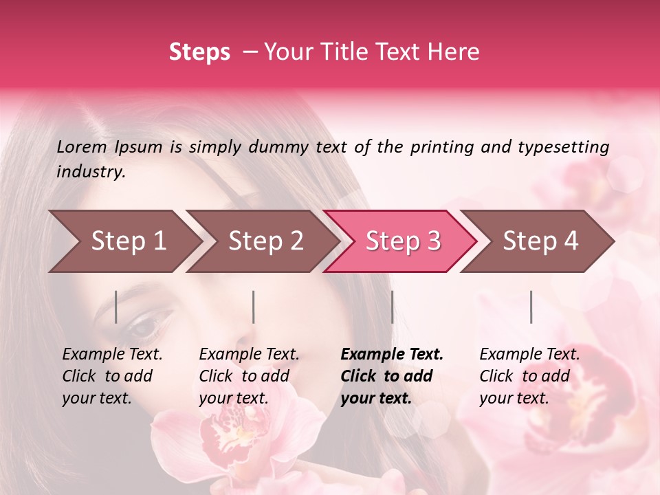Beautiful Beauty Teenager PowerPoint Template
