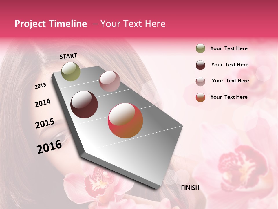 Beautiful Beauty Teenager PowerPoint Template