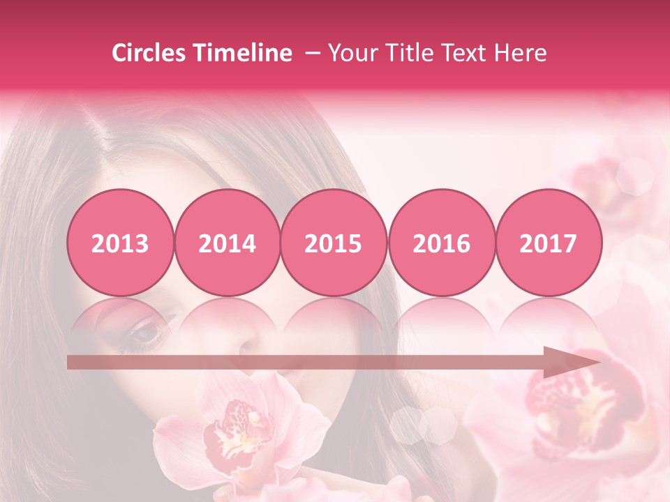 Beautiful Beauty Teenager PowerPoint Template