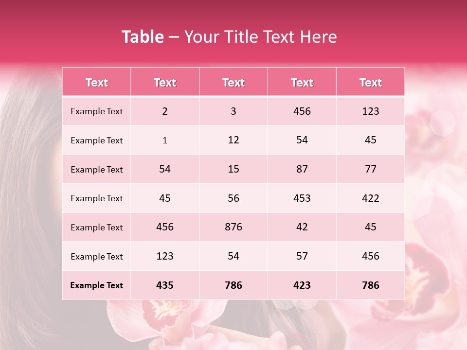 Beautiful Beauty Teenager PowerPoint Template