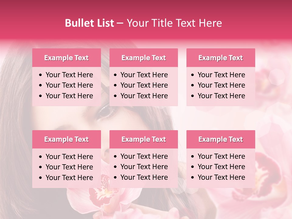 Beautiful Beauty Teenager PowerPoint Template