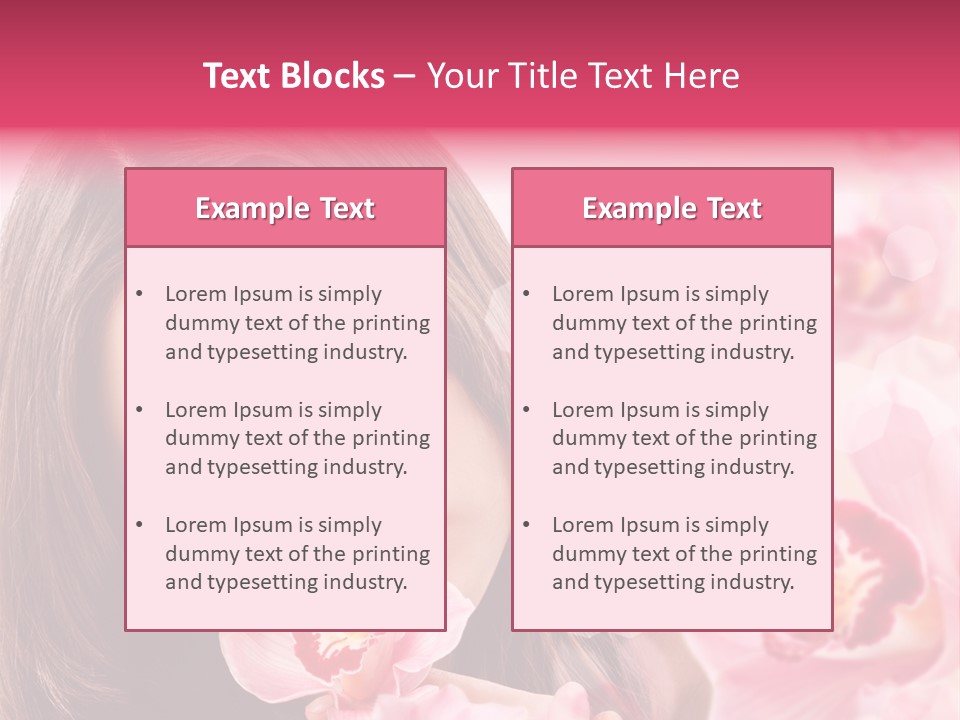 Beautiful Beauty Teenager PowerPoint Template