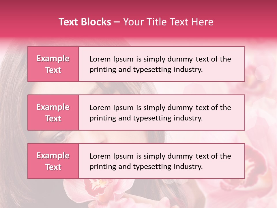 Beautiful Beauty Teenager PowerPoint Template