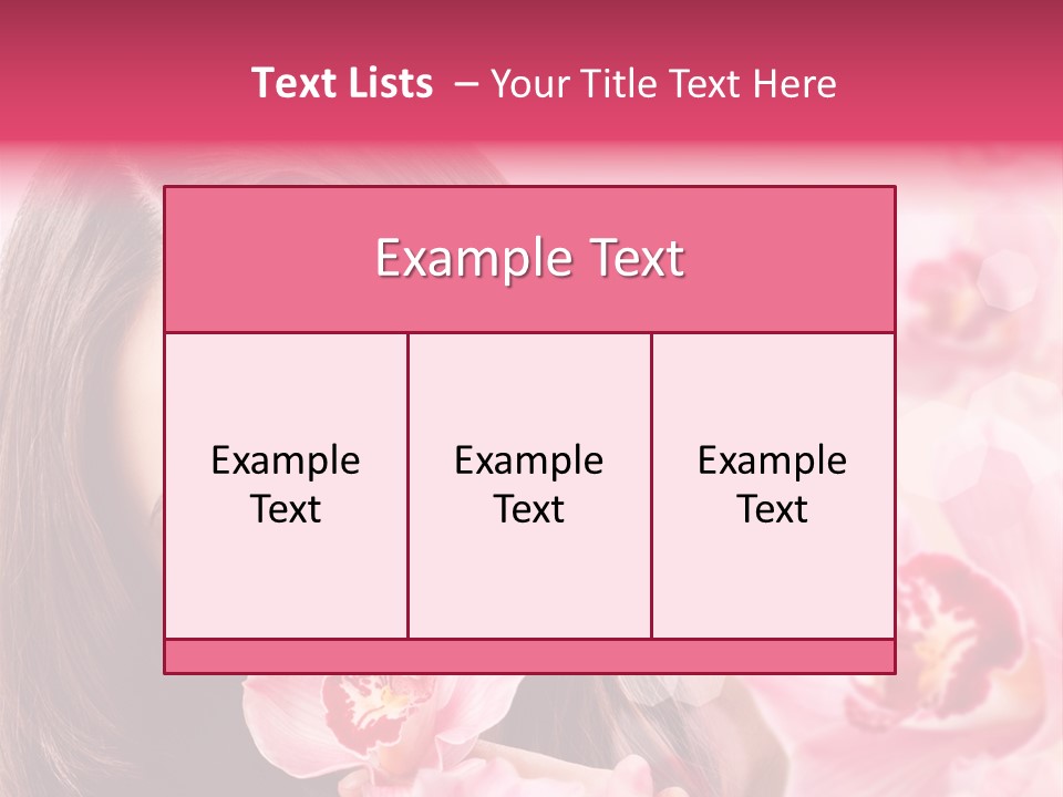 Beautiful Beauty Teenager PowerPoint Template
