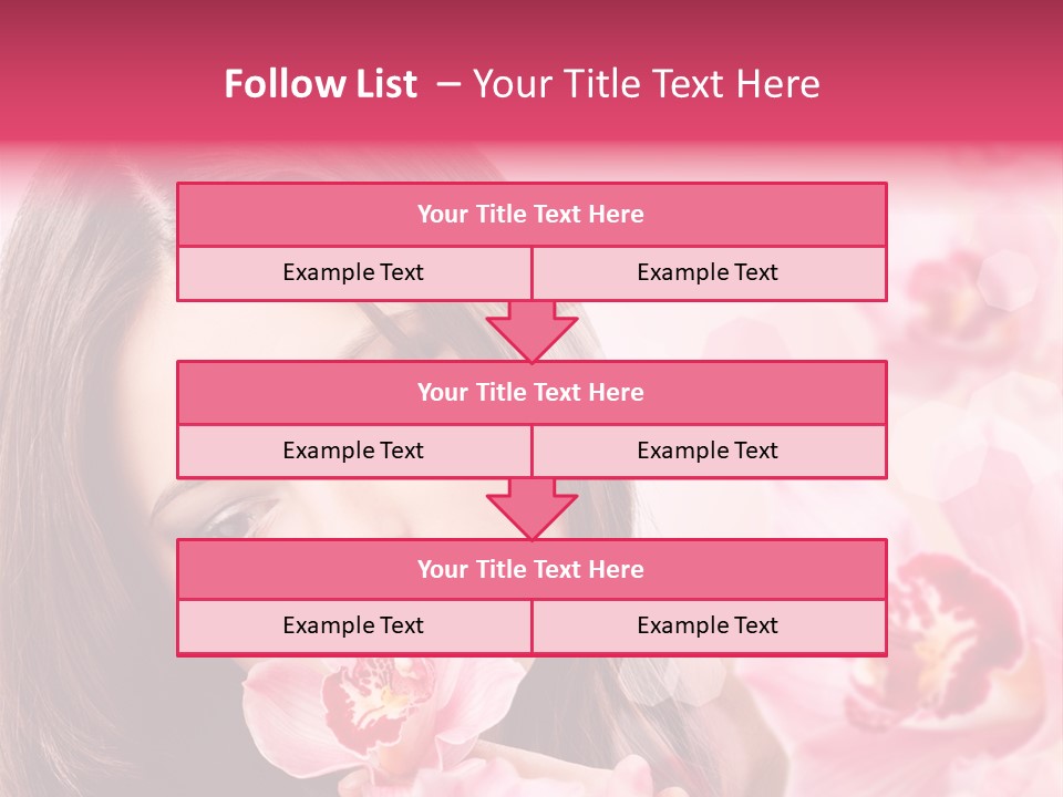 Beautiful Beauty Teenager PowerPoint Template