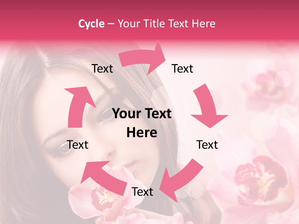Beautiful Beauty Teenager PowerPoint Template