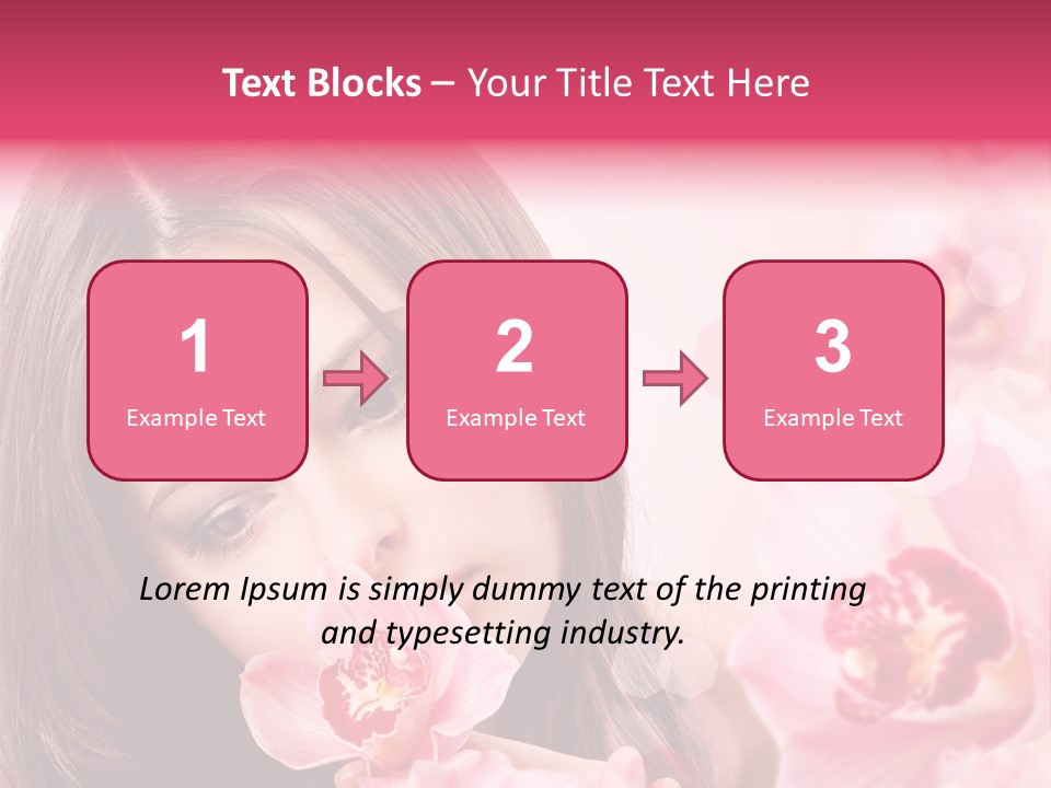 Beautiful Beauty Teenager PowerPoint Template