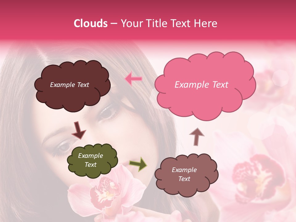 Beautiful Beauty Teenager PowerPoint Template