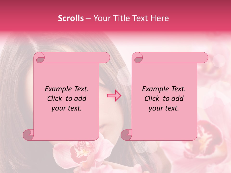 Beautiful Beauty Teenager PowerPoint Template