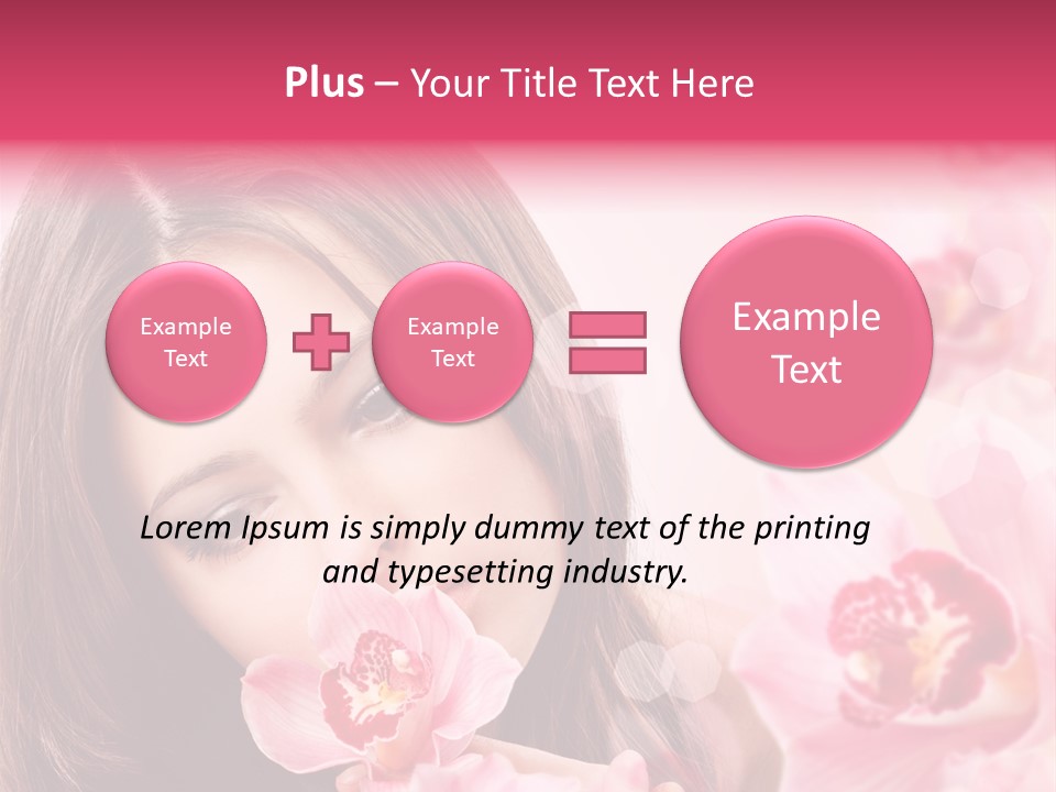 Beautiful Beauty Teenager PowerPoint Template