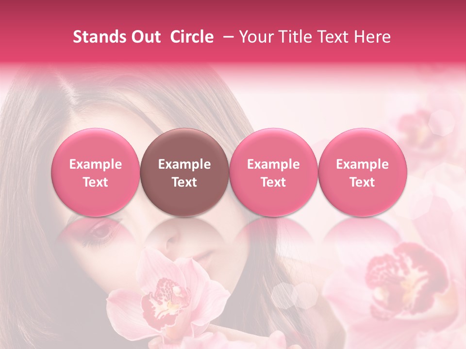 Beautiful Beauty Teenager PowerPoint Template