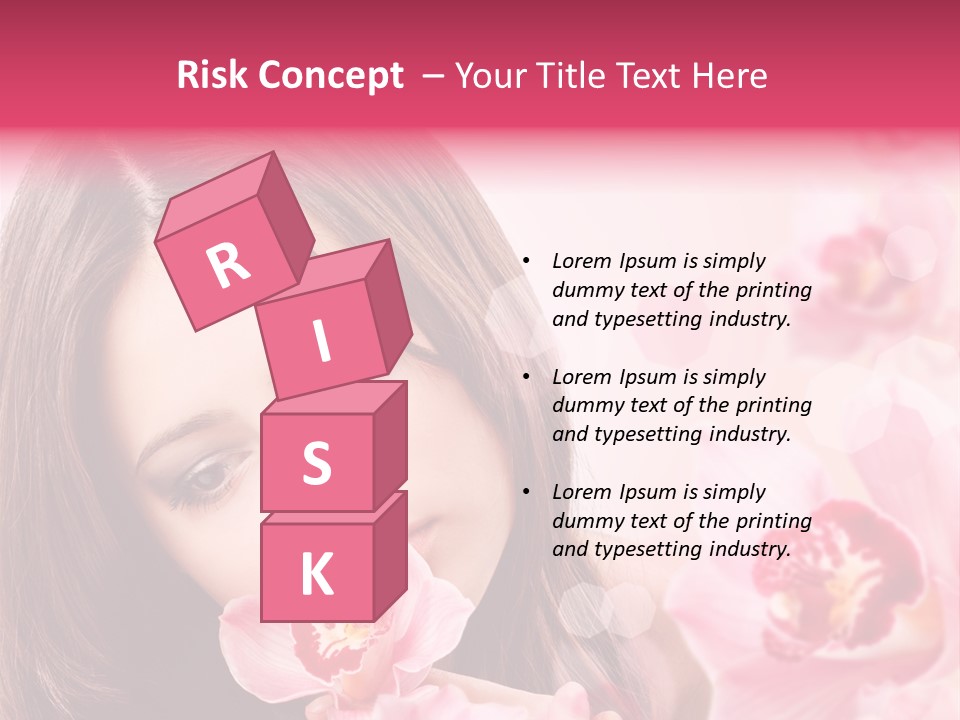 Beautiful Beauty Teenager PowerPoint Template