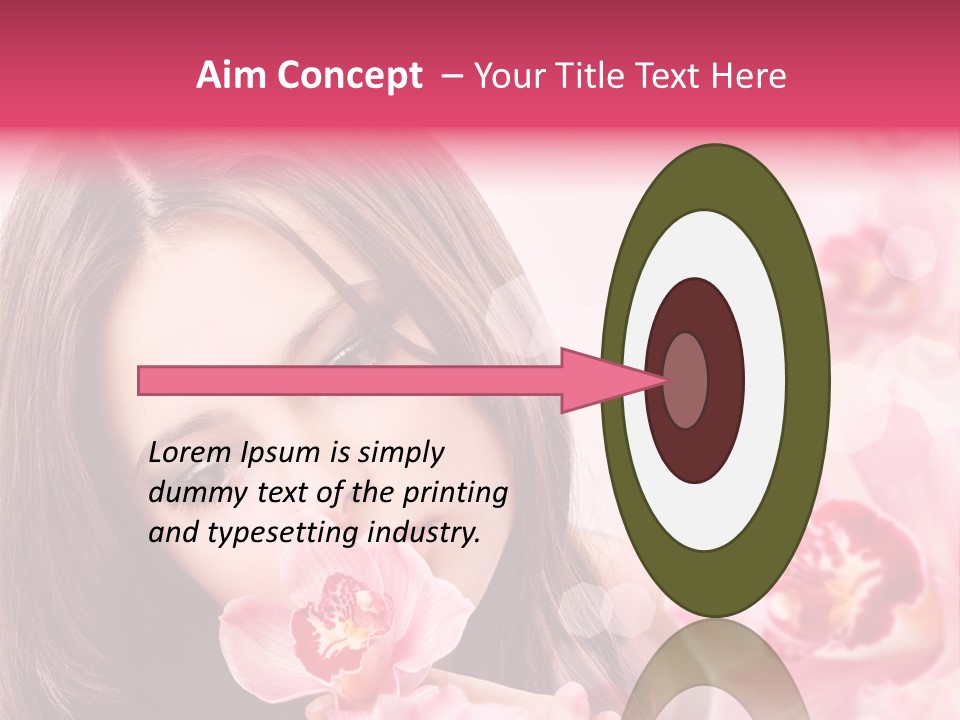 Beautiful Beauty Teenager PowerPoint Template