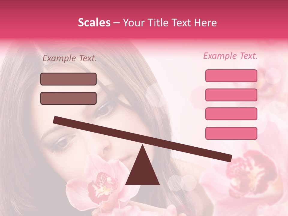 Beautiful Beauty Teenager PowerPoint Template