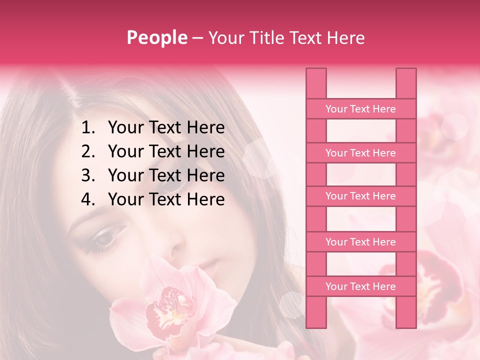 Beautiful Beauty Teenager PowerPoint Template