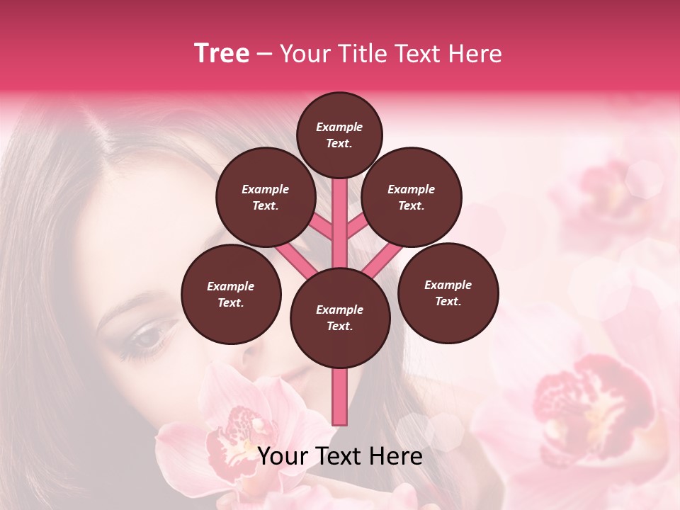 Beautiful Beauty Teenager PowerPoint Template