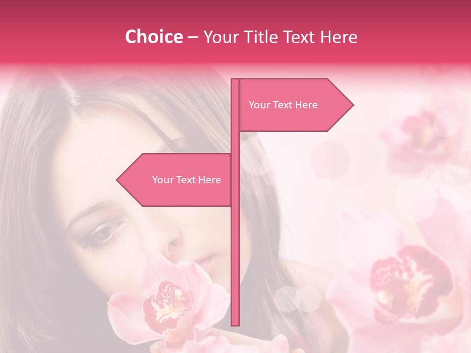 Beautiful Beauty Teenager PowerPoint Template