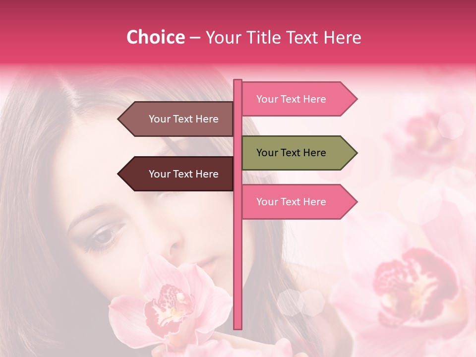 Beautiful Beauty Teenager PowerPoint Template