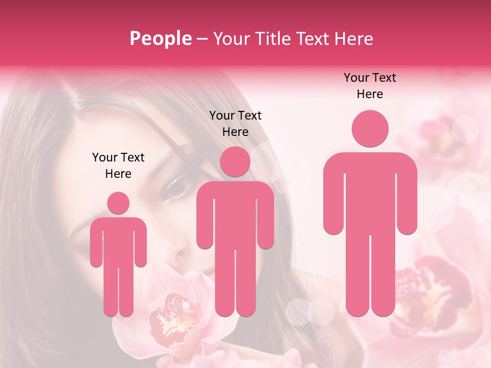 Beautiful Beauty Teenager PowerPoint Template