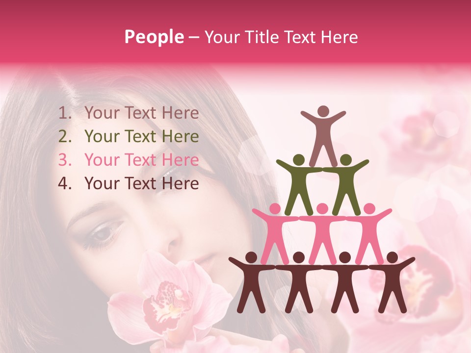 Beautiful Beauty Teenager PowerPoint Template