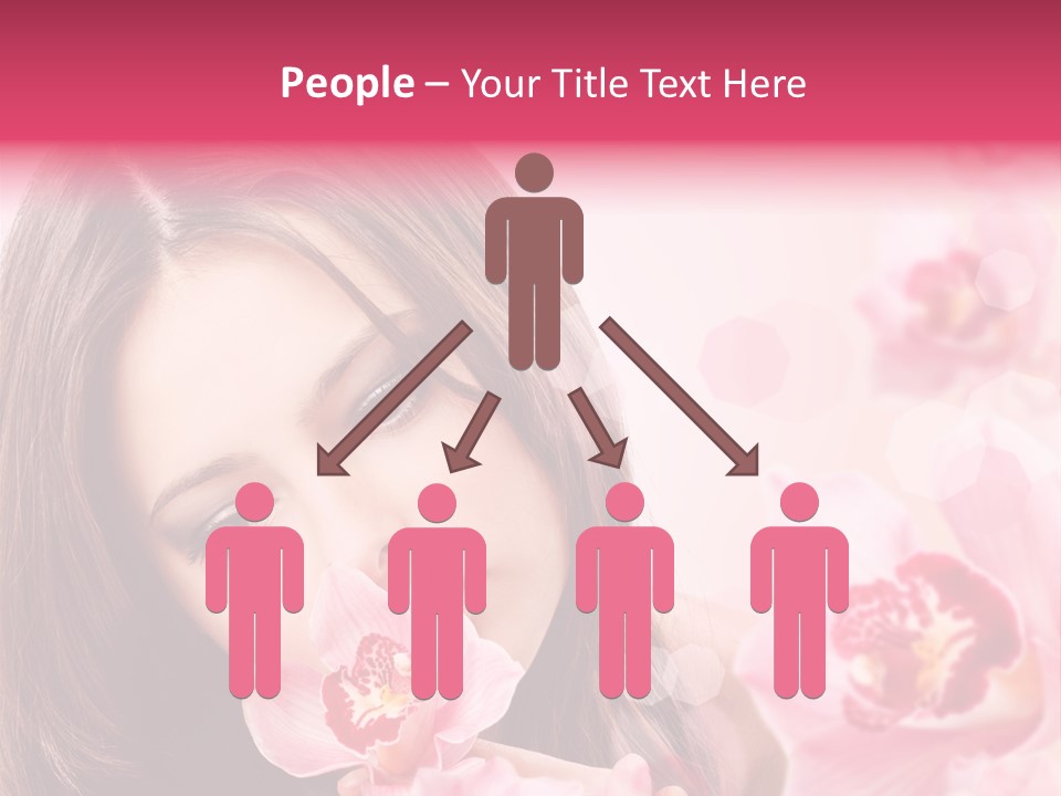 Beautiful Beauty Teenager PowerPoint Template