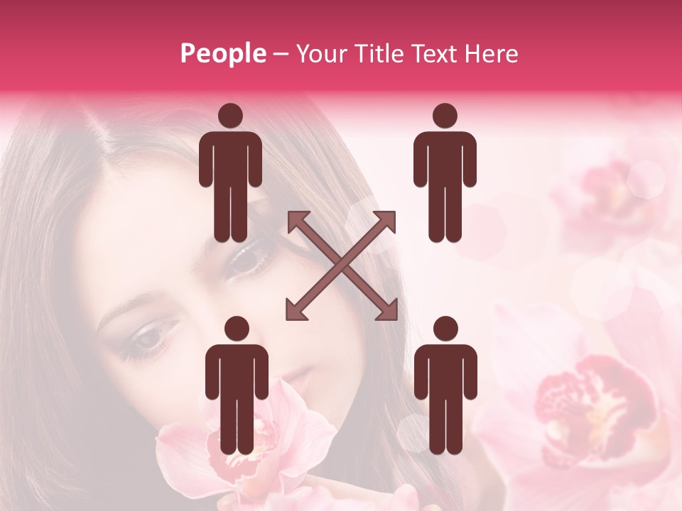 Beautiful Beauty Teenager PowerPoint Template