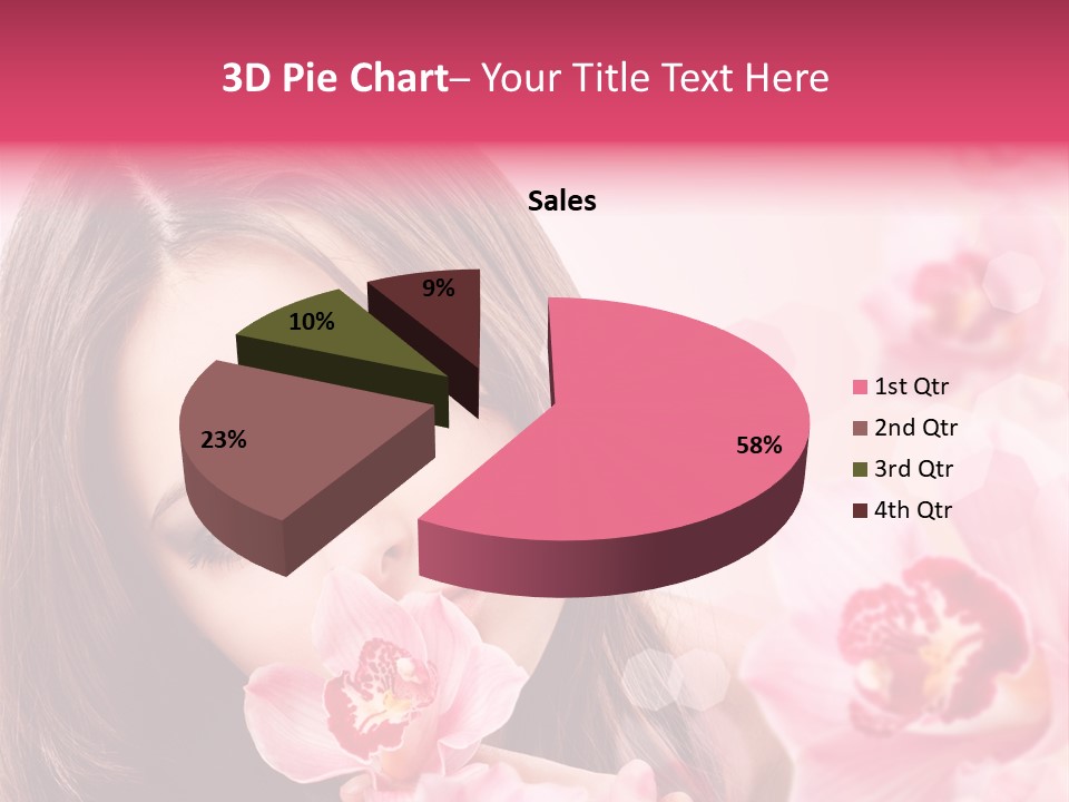 Beautiful Beauty Teenager PowerPoint Template