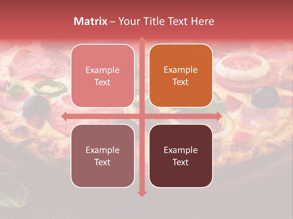 Cutting Board Pizza Chili Pepper PowerPoint Template